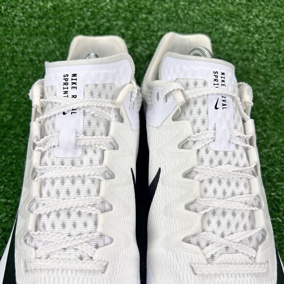 Nike Zoom Rival Sprint Track Shoes Men's 10 White Black Cleat Spikes‎ DC8753-100 - Picture 8 of 17
